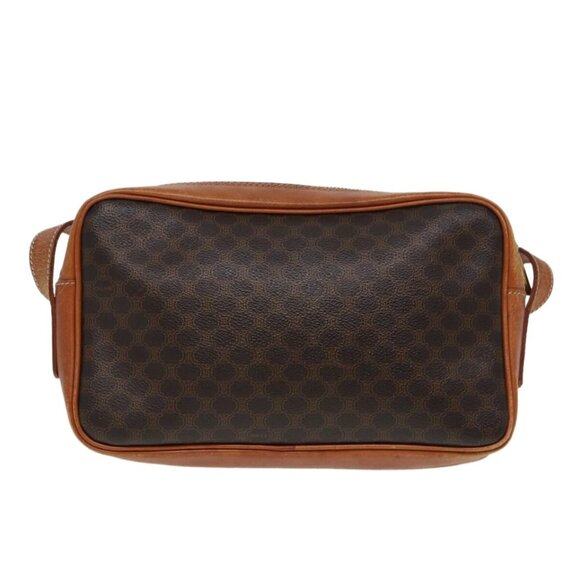 CELINE Macadam Canvas Shoulder Bag PVC Leather Brown Auth - Picture 3 of 16